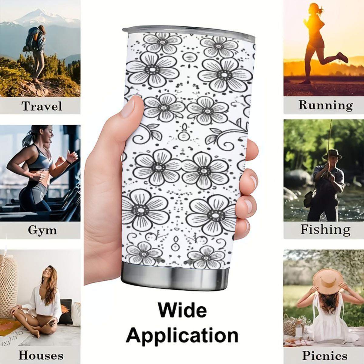 Travel Mug, Stainless Steel, 20 oz Insulated Cup