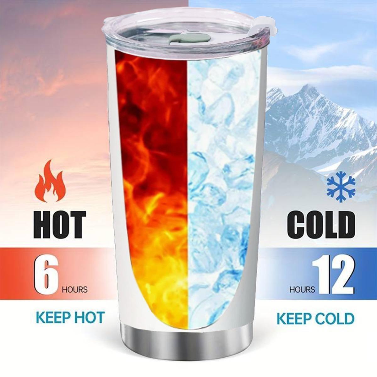 Travel Mug, Stainless Steel, 20 oz Insulated Cup