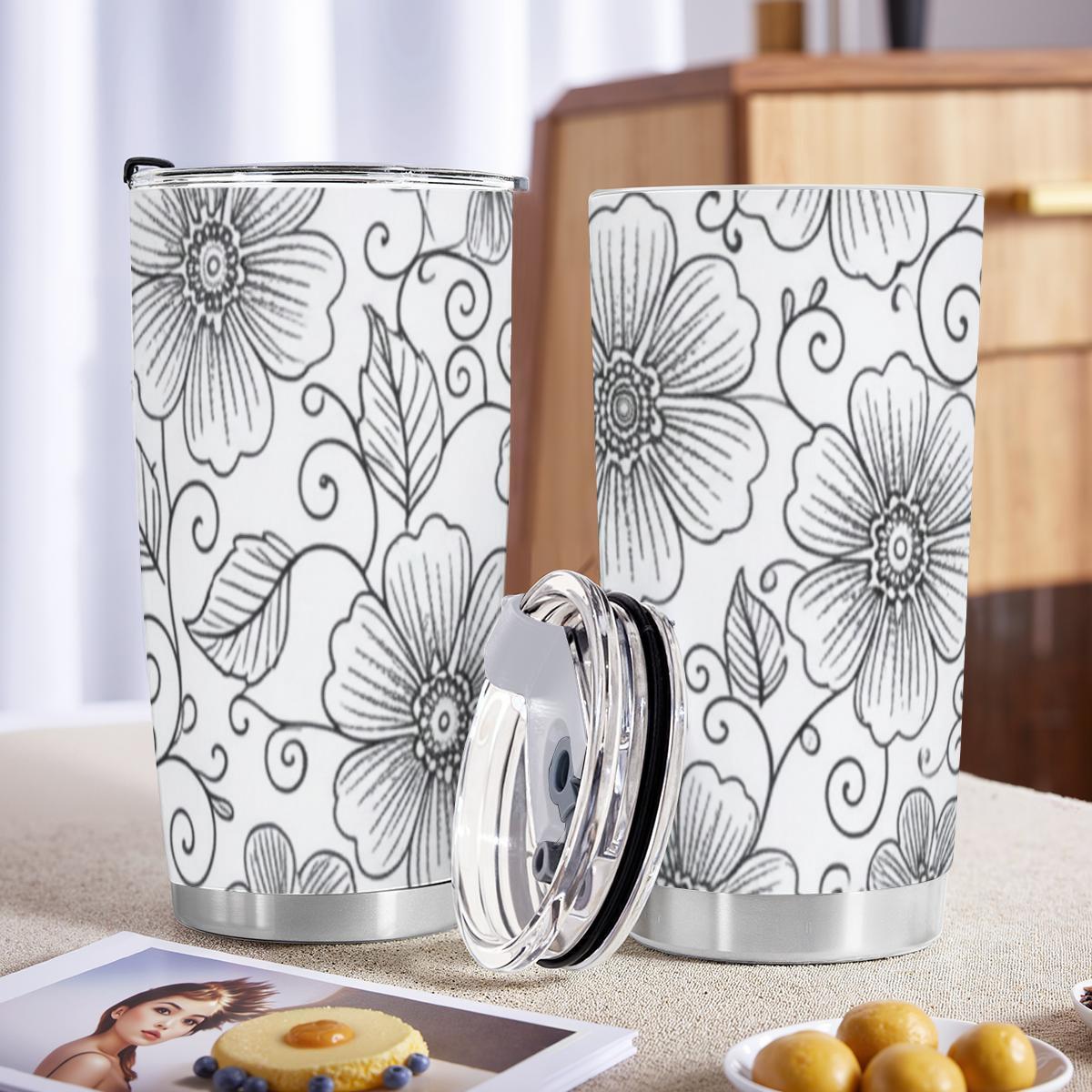 Travel Mug, Stainless Steel, 20 oz Insulated Cup