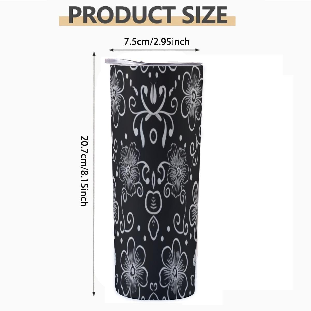 Extra Large Skinny Tumbler, 30oz and 20oz Stainless Steel Travel Mugs with Lids