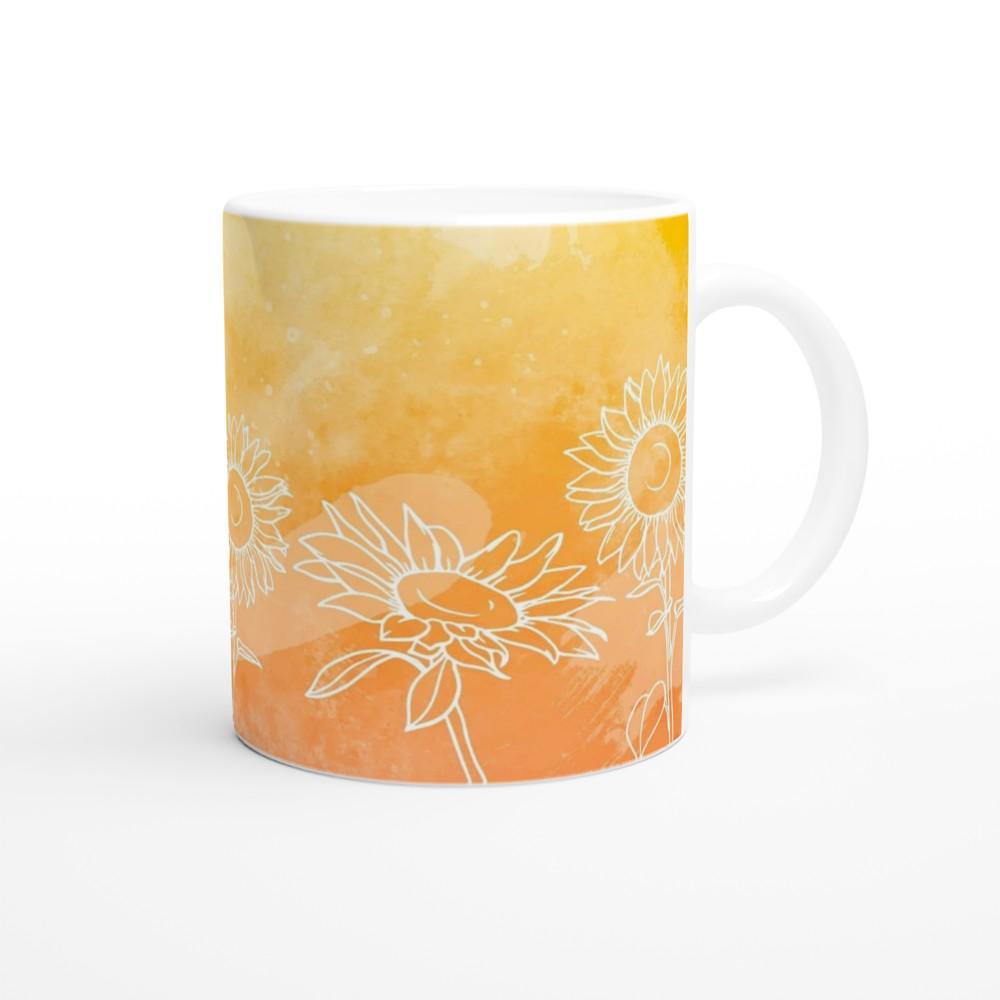 Floral Cups -  Large and Small Ceramic Mugs