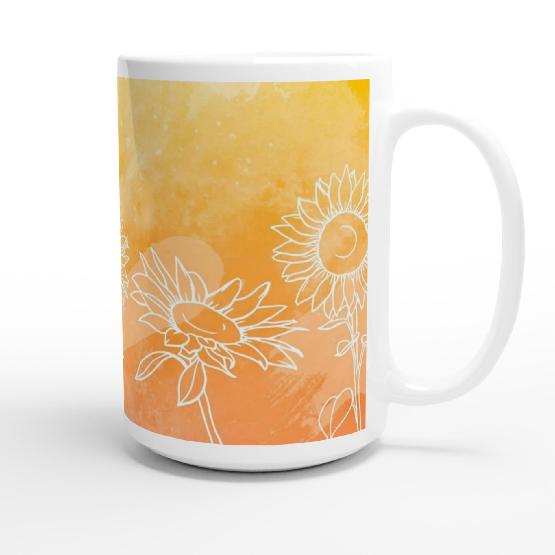 Floral Cups -  Large and Small Ceramic Mugs