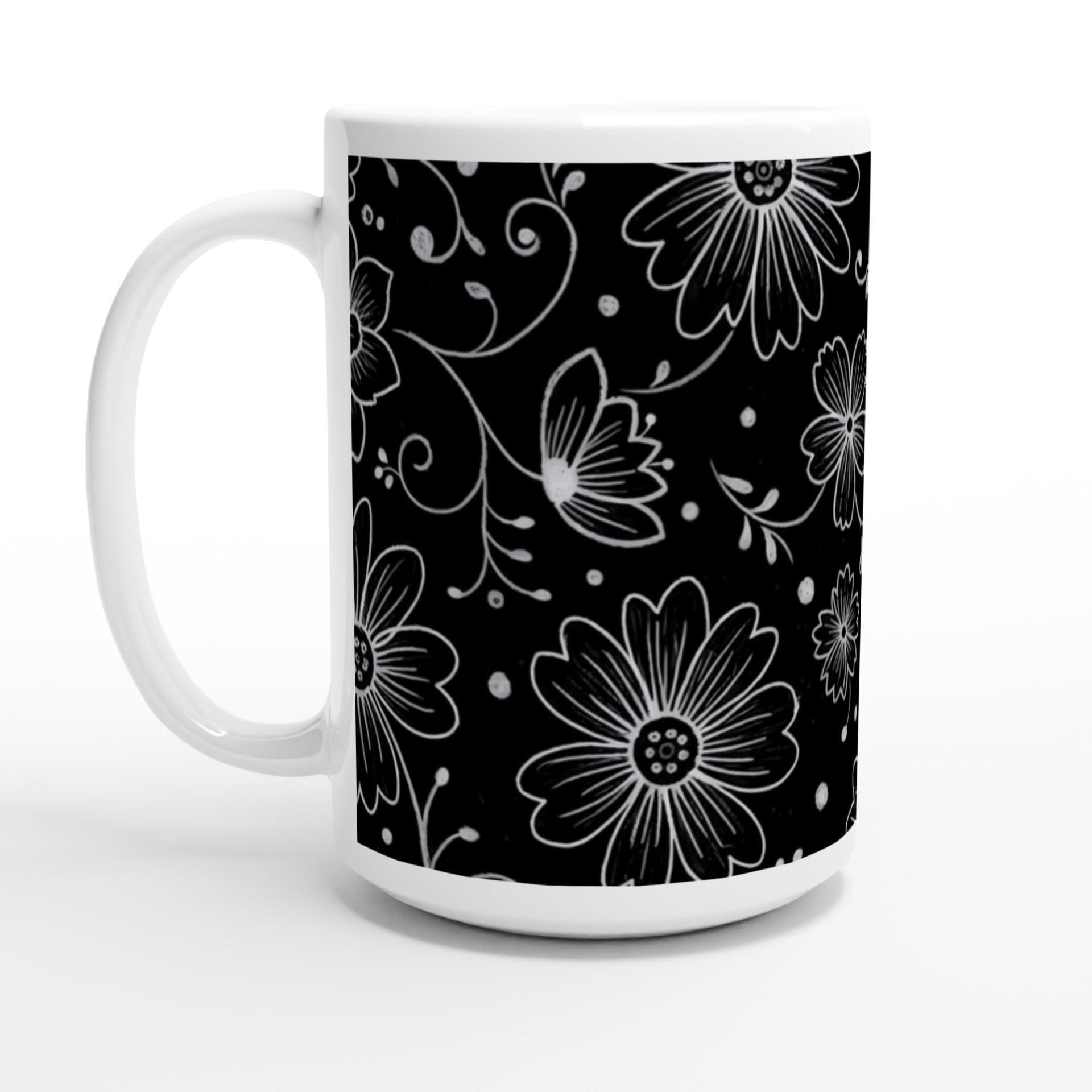 Floral Cups -  Large and Small Ceramic Mugs