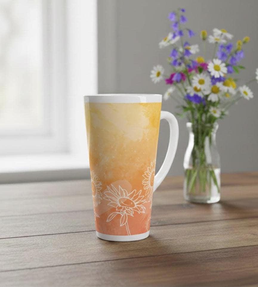 Latte 17oz Ceramic Mug - Coffee or Tea Cup, Extra Tall