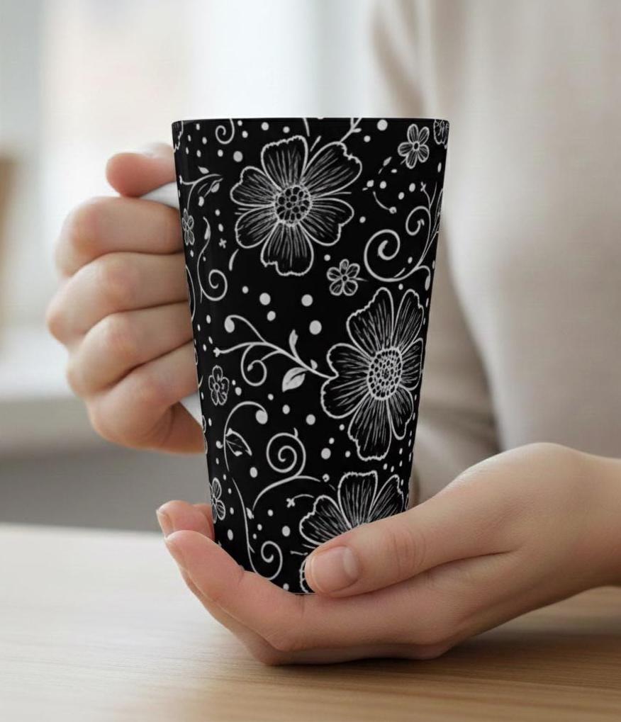 Latte 17oz Ceramic Mug - Coffee or Tea Cup, Extra Tall