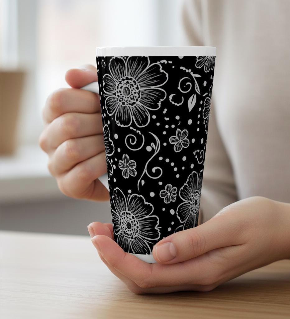 Latte 17oz Ceramic Mug - Coffee or Tea Cup, Extra Tall