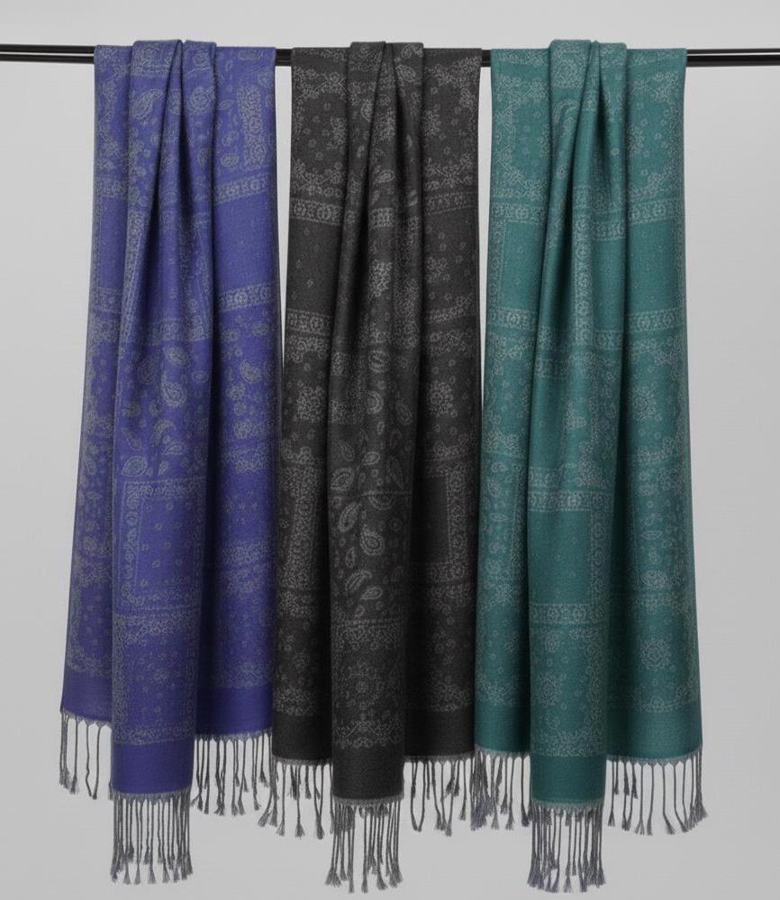 Soft Pashmina Shawl & Scarf for Women, Wide Scarf, Sarong or Head Wraps