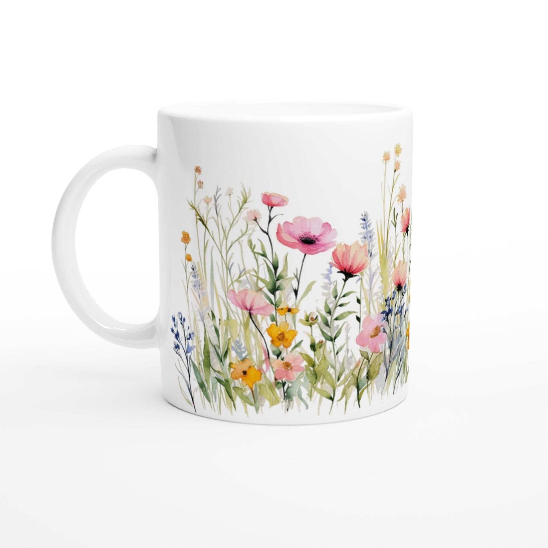 Floral Cups -  Large and Small Ceramic Mugs