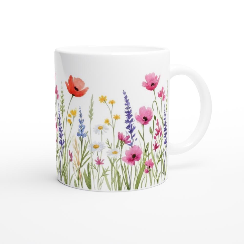 Floral Cups -  Large and Small Ceramic Mugs