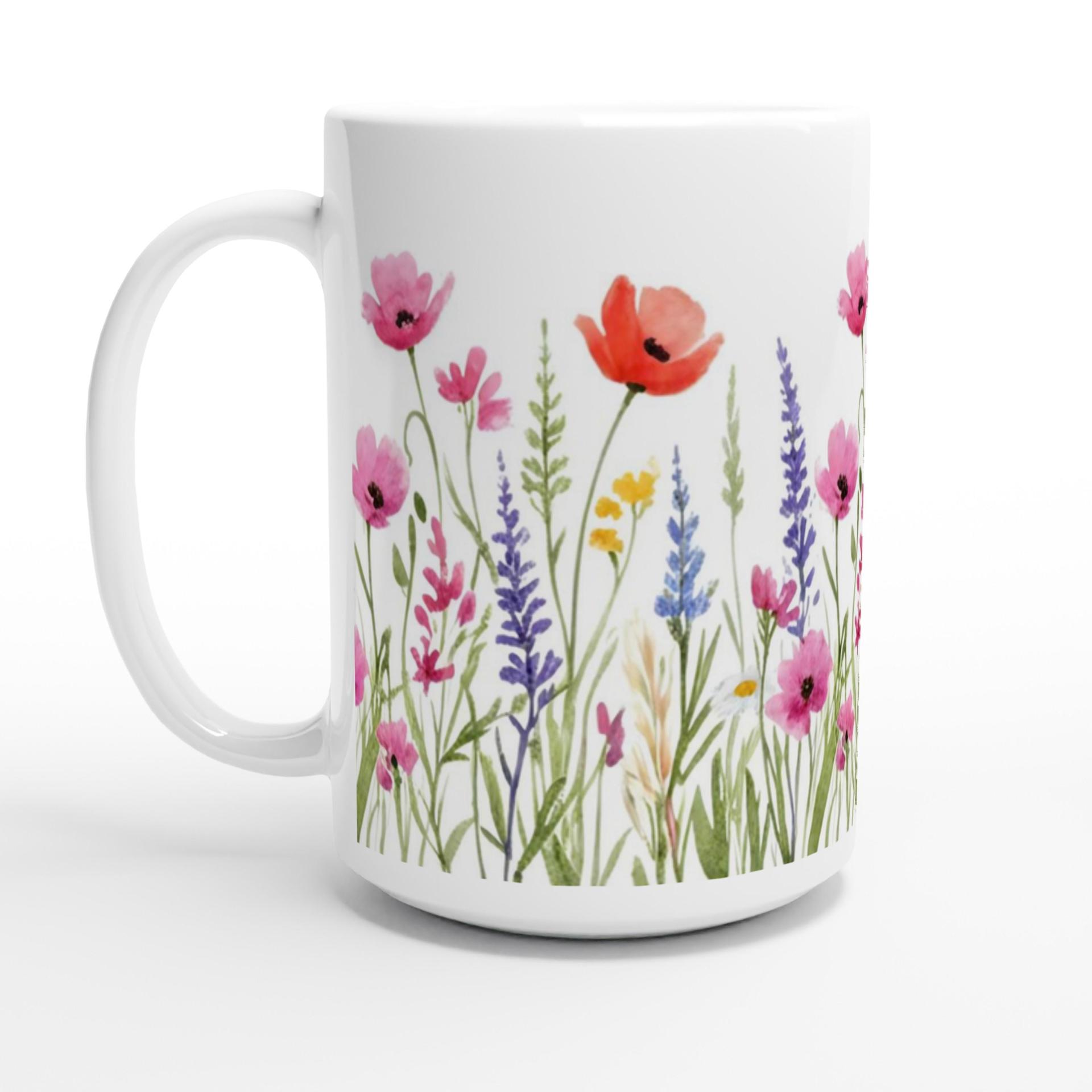 Floral Cups -  Large and Small Ceramic Mugs
