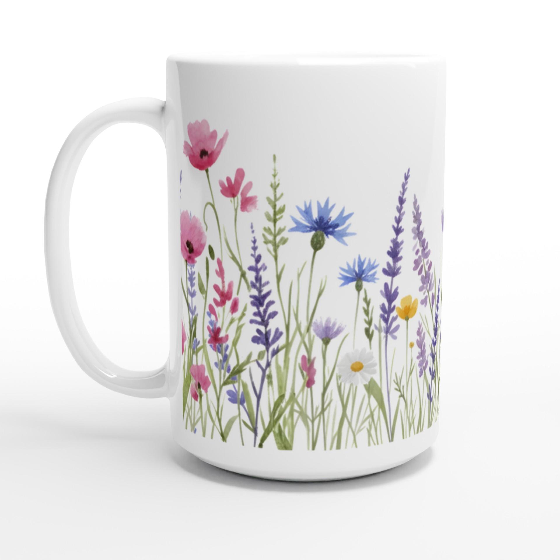 Floral Cups -  Large and Small Ceramic Mugs