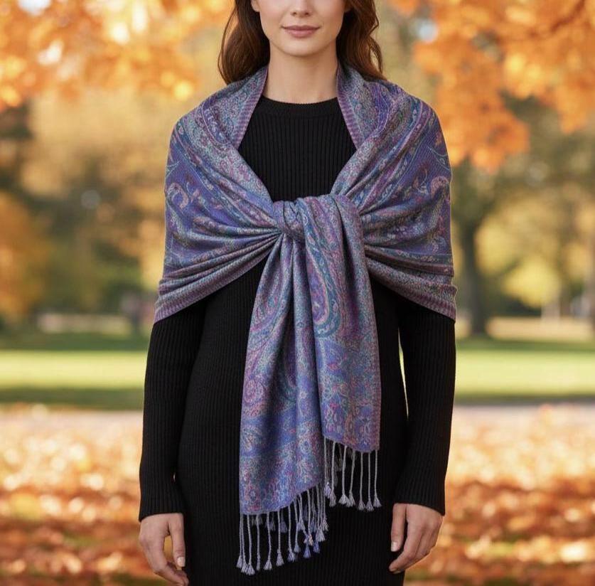 Multiple Colors, Soft Pashmina Shawl & Scarf, Sarong or Head Wraps