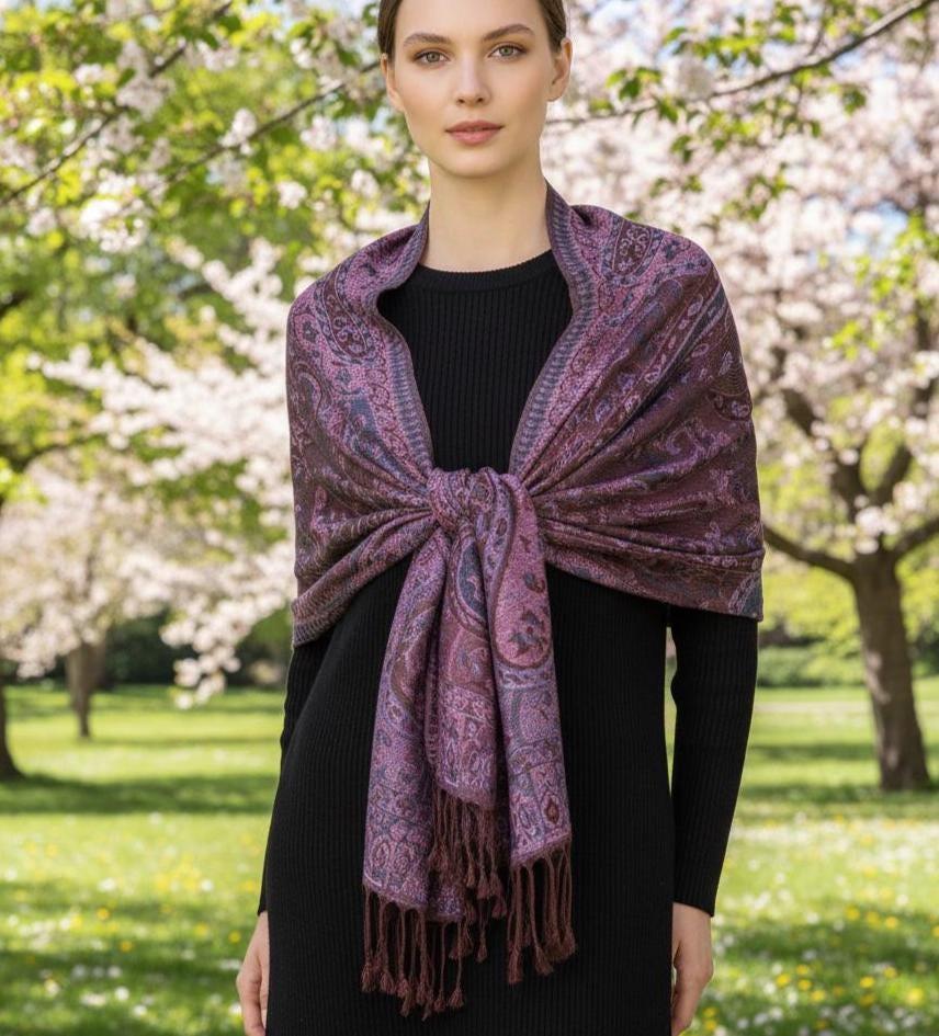 Multiple Colors, Soft Pashmina Shawl & Scarf, Sarong or Head Wraps