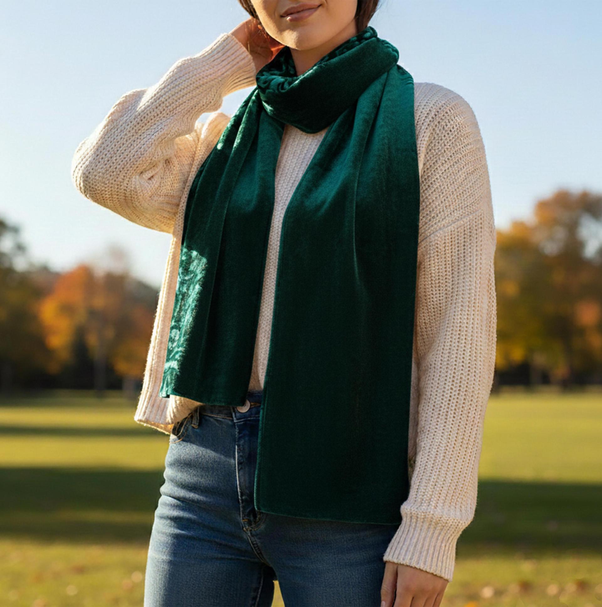 Velvet Scarf - Multiple Colors - Super Soft Scarf