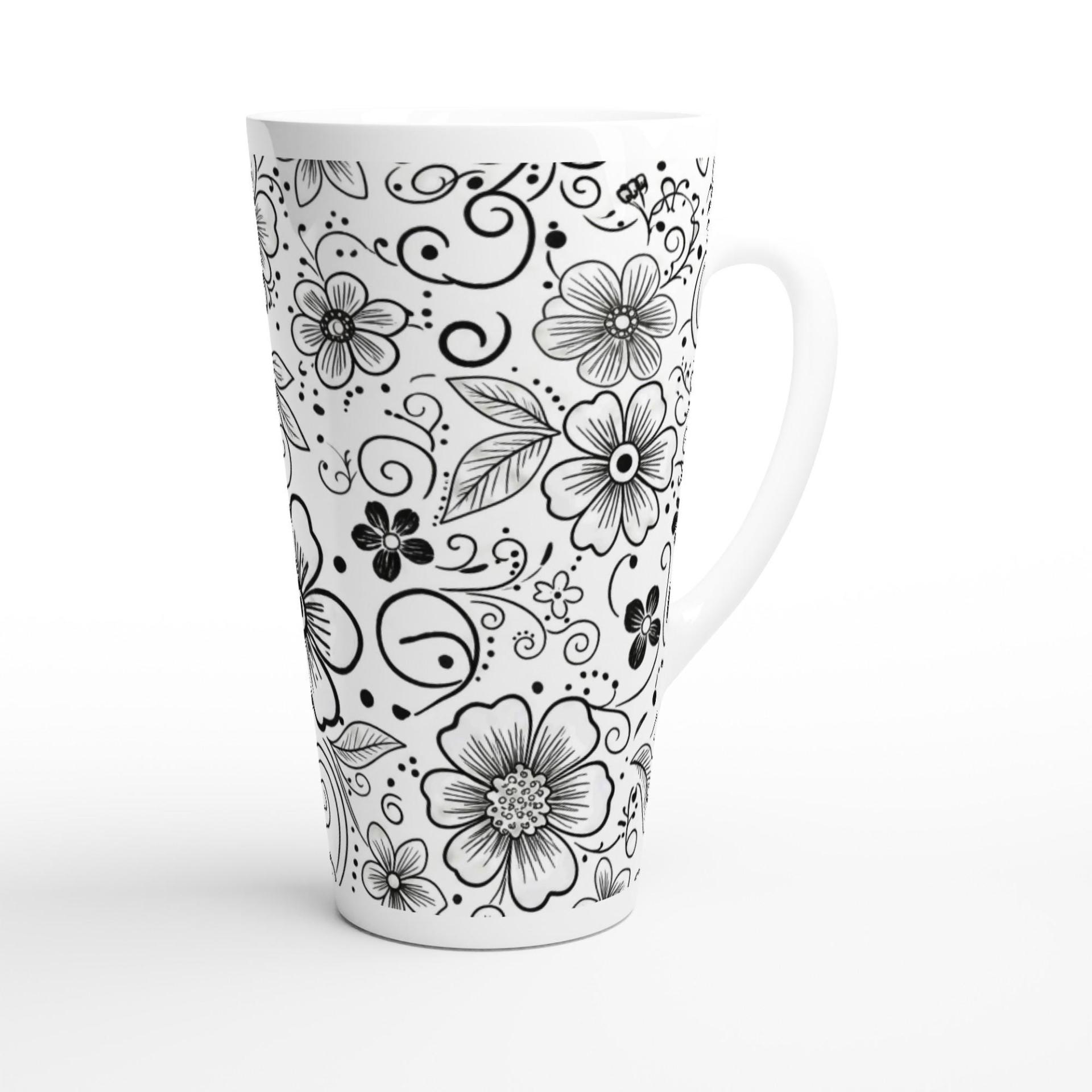 Latte 17oz Ceramic Mug - Coffee or Tea Cup, Extra Tall