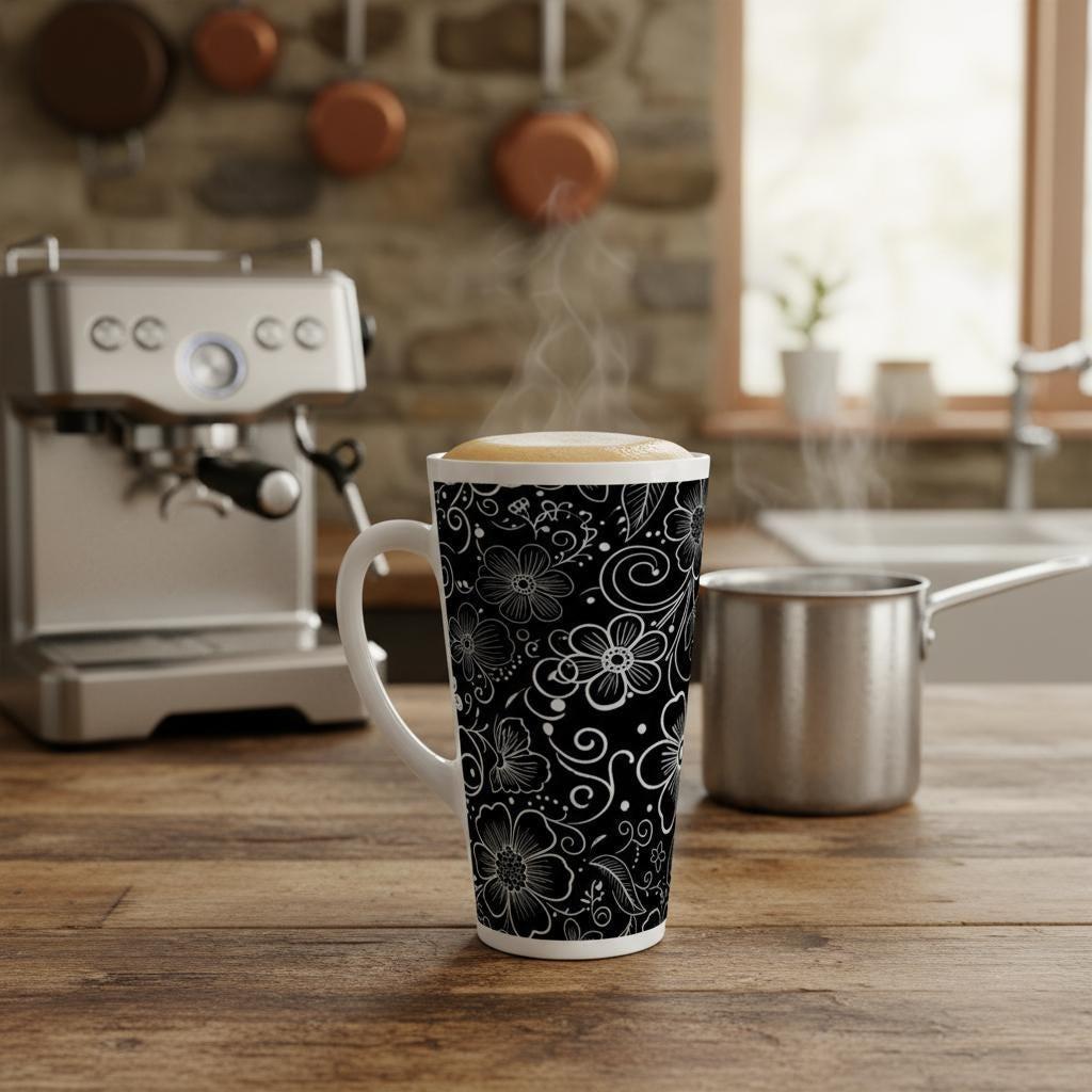 Latte 17oz Ceramic Mug - Coffee or Tea Cup, Extra Tall