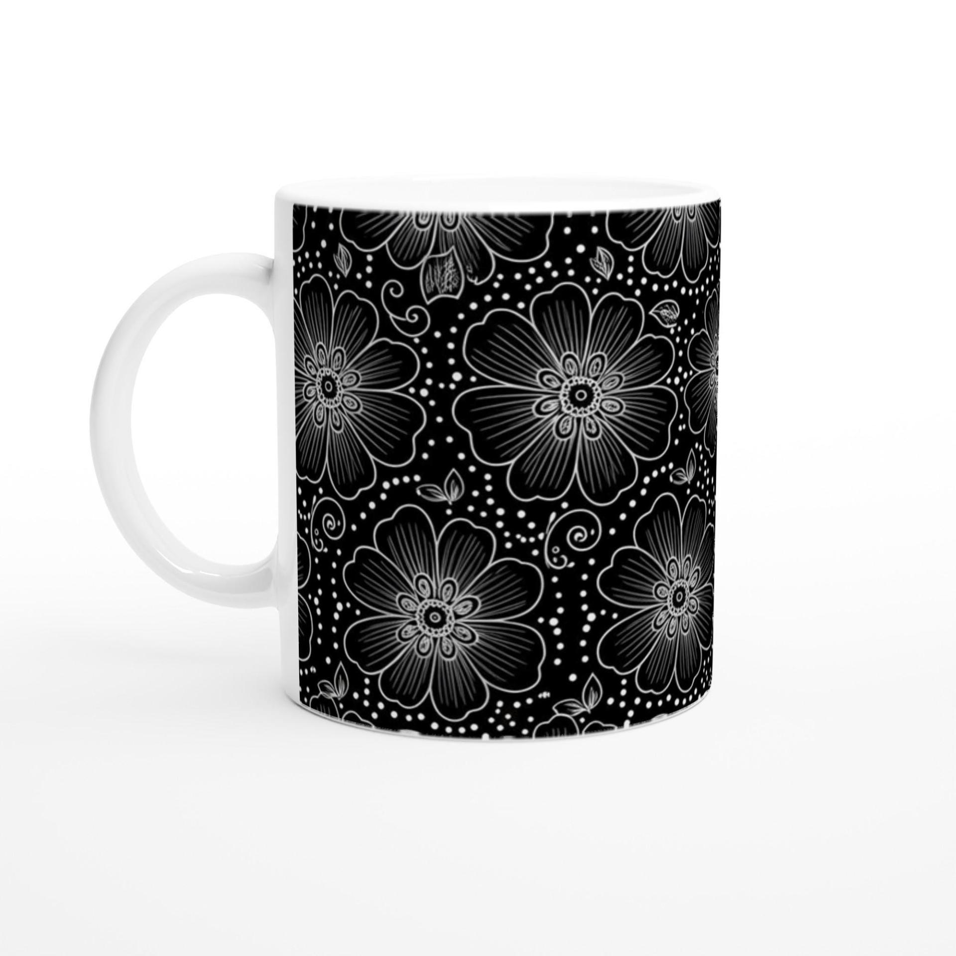 Floral Cups -  Large and Small Ceramic Mugs