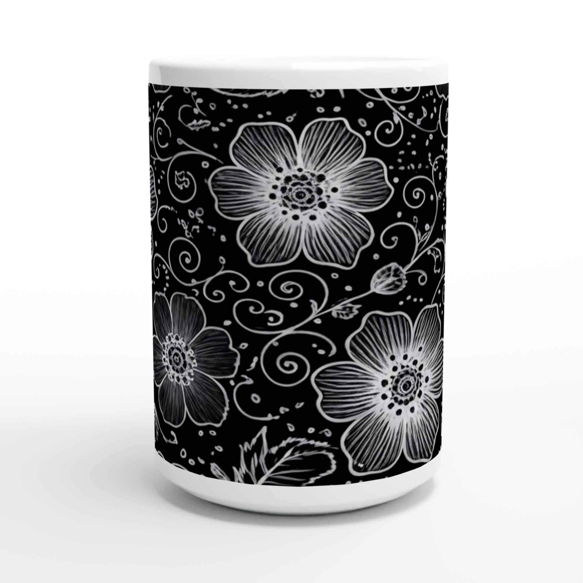 Floral Cups -  Large and Small Ceramic Mugs