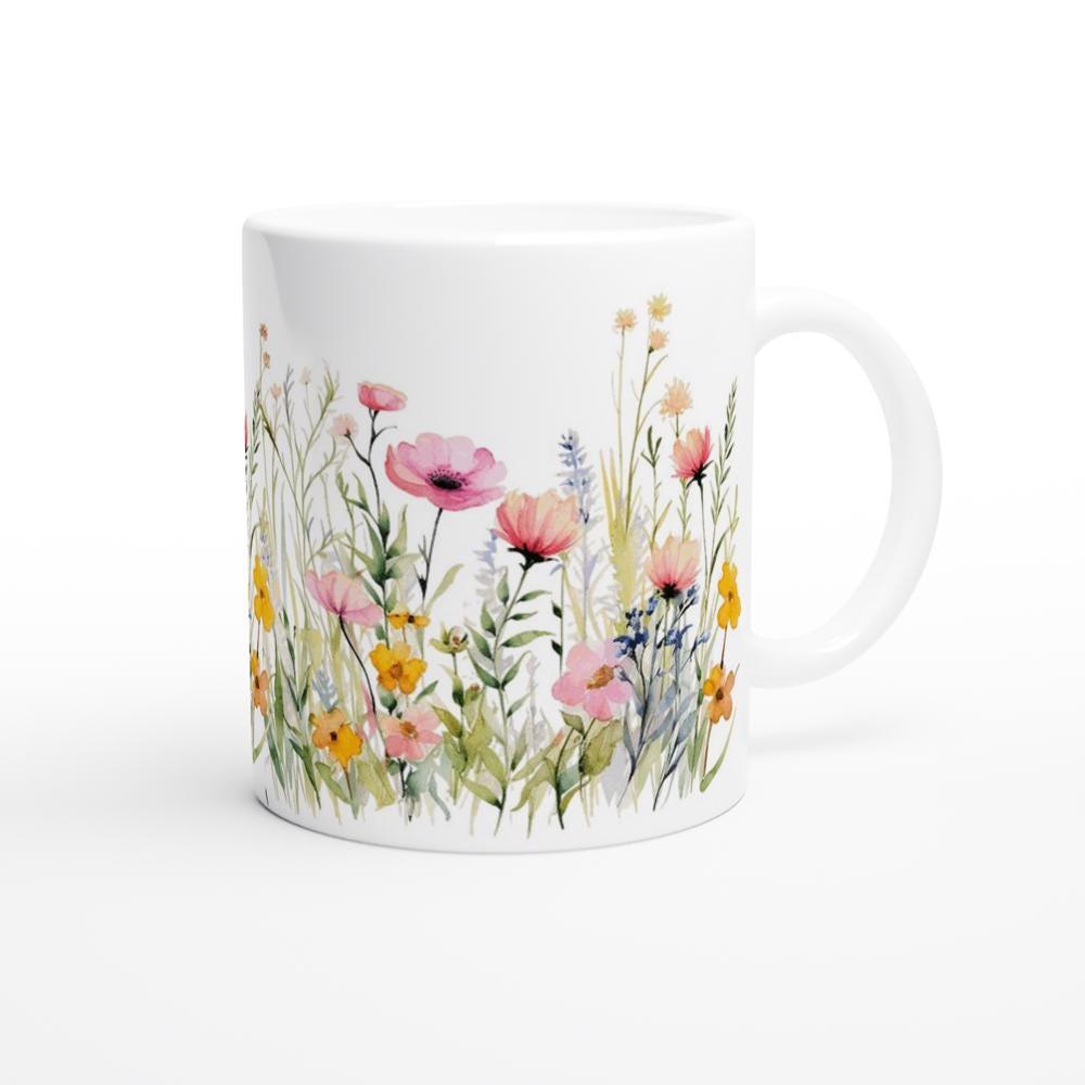 Floral Cups -  Large and Small Ceramic Mugs