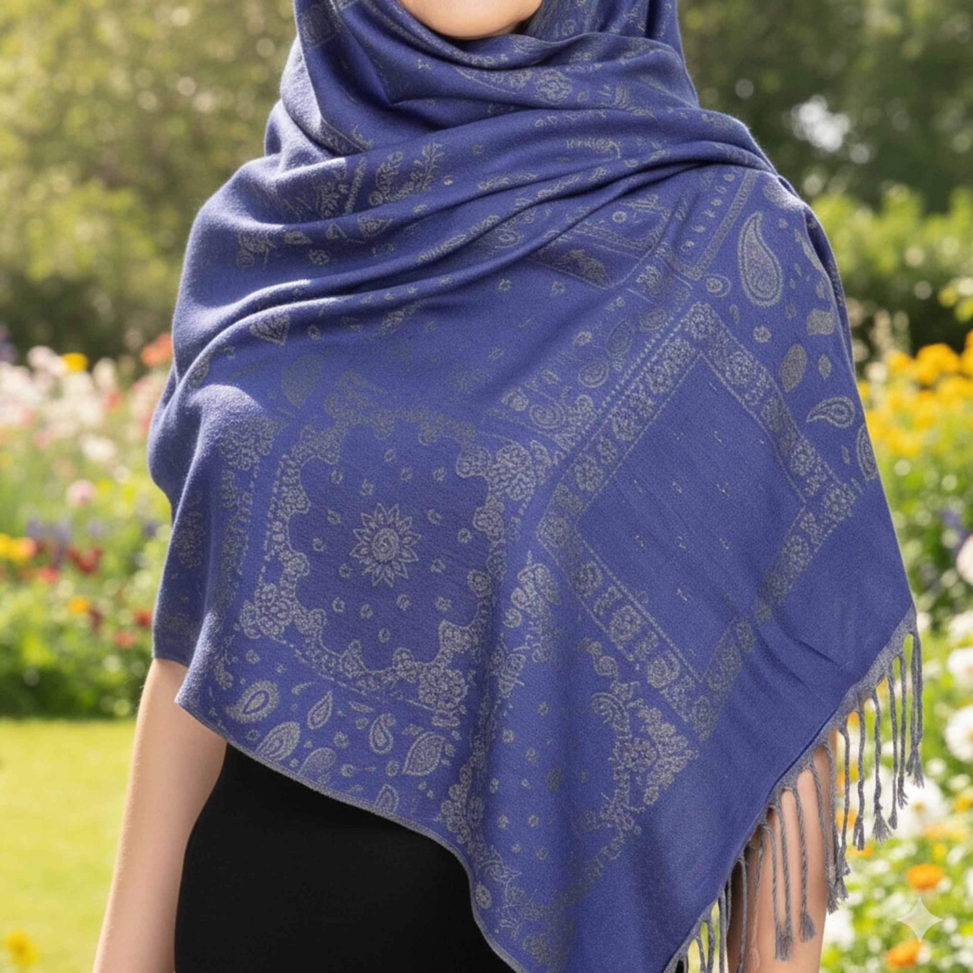 Soft Pashmina Shawl & Scarf for Women, Wide Scarf, Sarong or Head Wraps