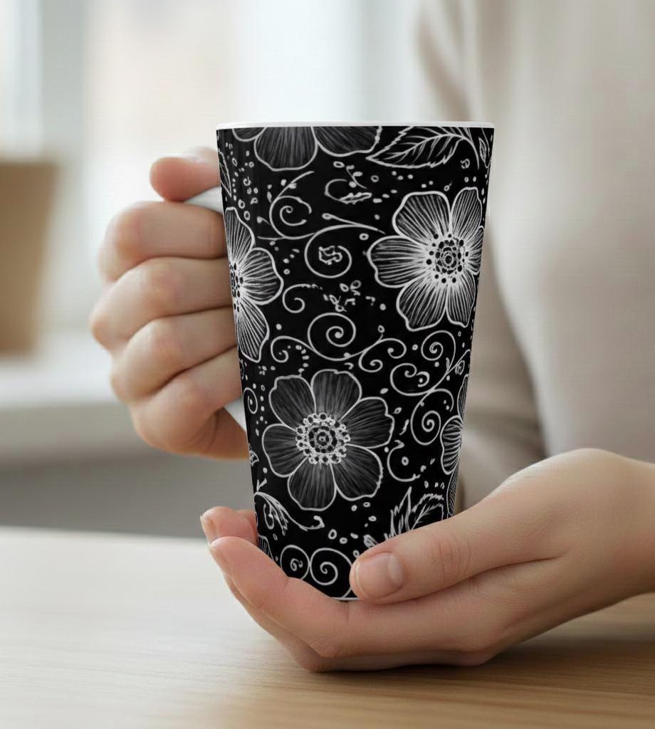 Latte 17oz Ceramic Mug - Coffee or Tea Cup, Extra Tall