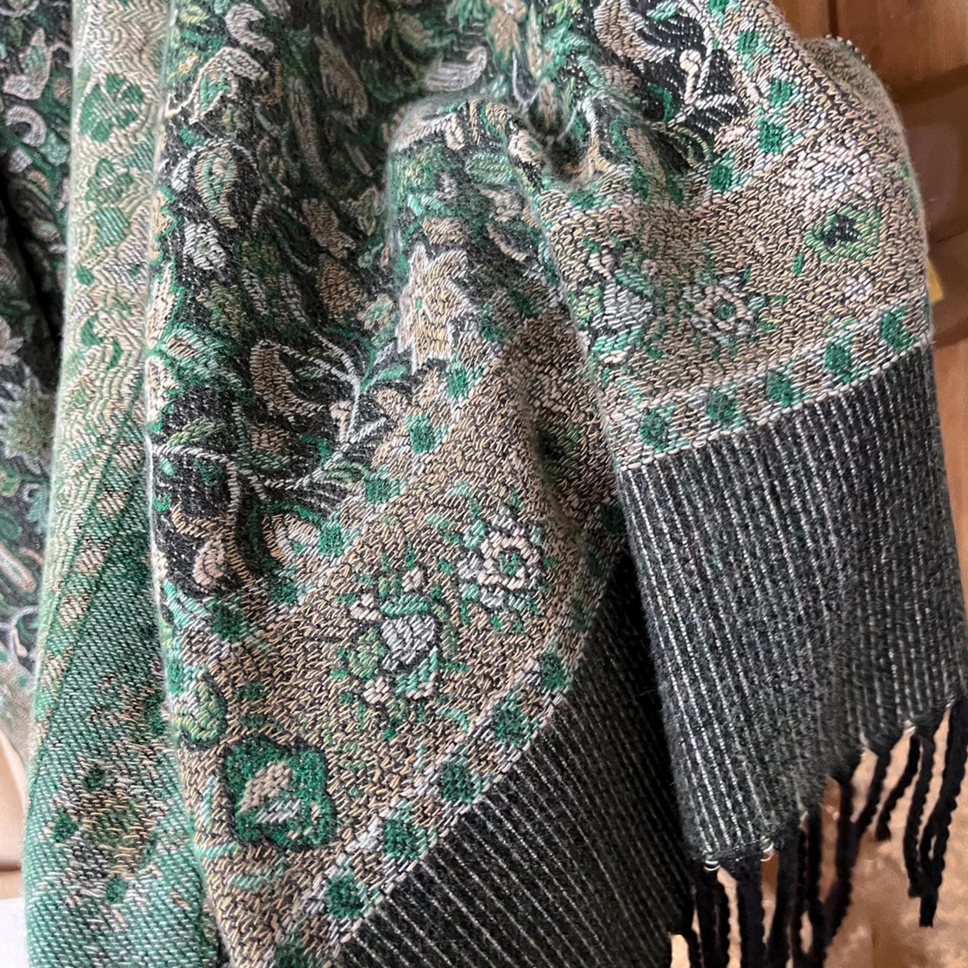 Soft Pashmina Shawl & Scarf for Women, Jacquard Brocade, Shawl, Sarong or Head Wraps