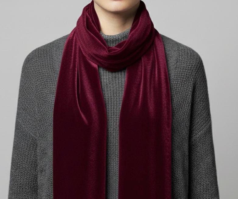 Velvet Scarf - Multiple Colors - Super Soft Scarf