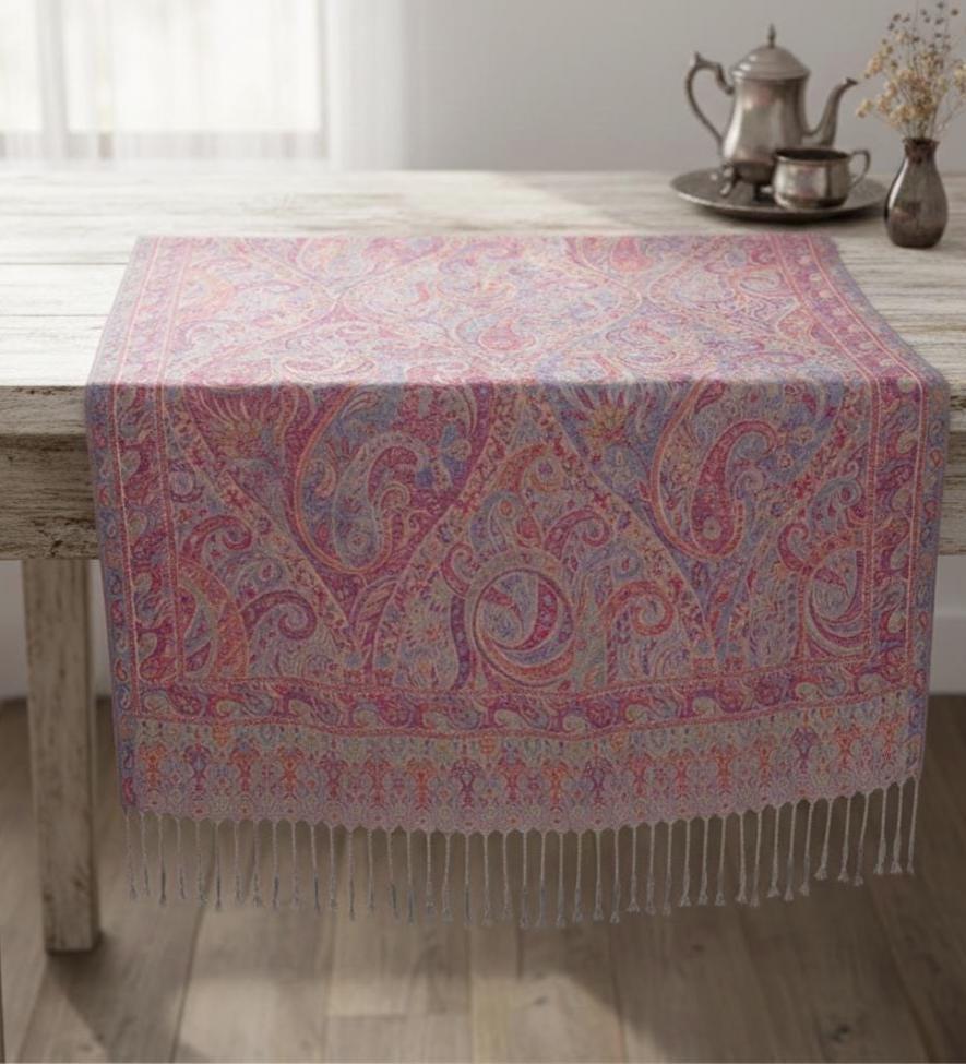 Soft Pashmina Shawl & Scarf for Women, Jacquard Brocade, Shawl, Sarong or Head Wraps