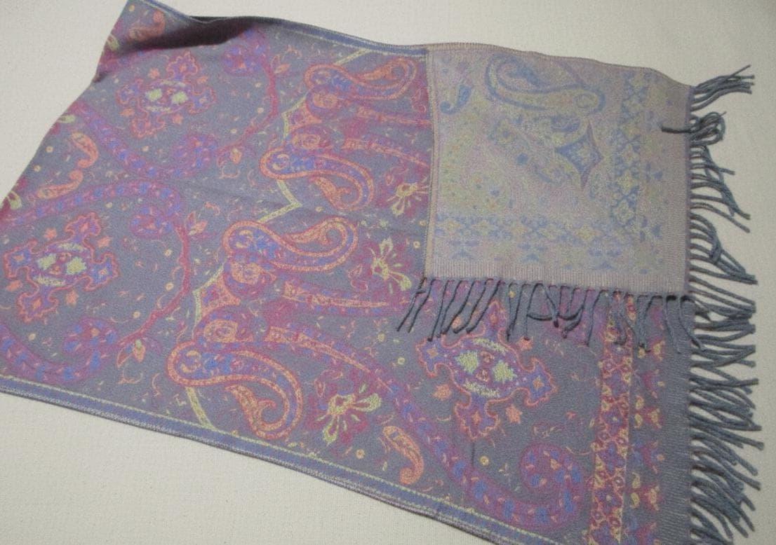 Reversible Soft Pashmina Shawl & Scarf for Women, Jacquard Brocade, Shawl, Sarong or Head Wraps