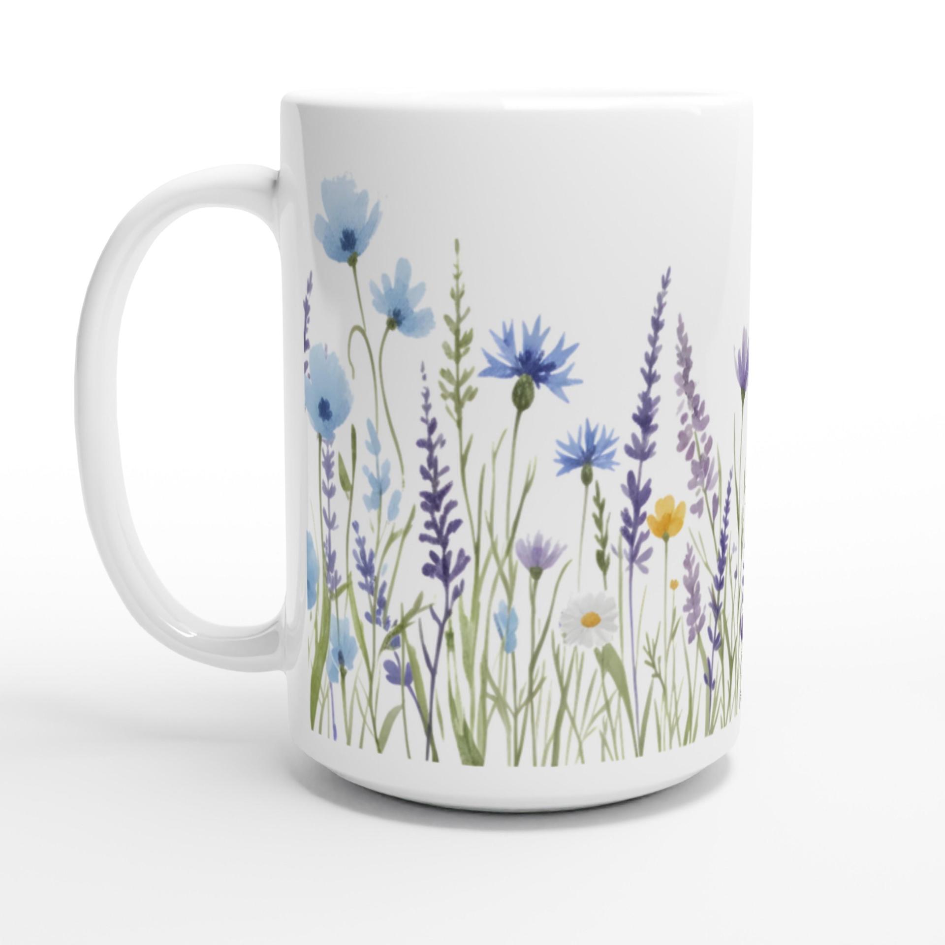 Floral Cups -  Large and Small Ceramic Mugs