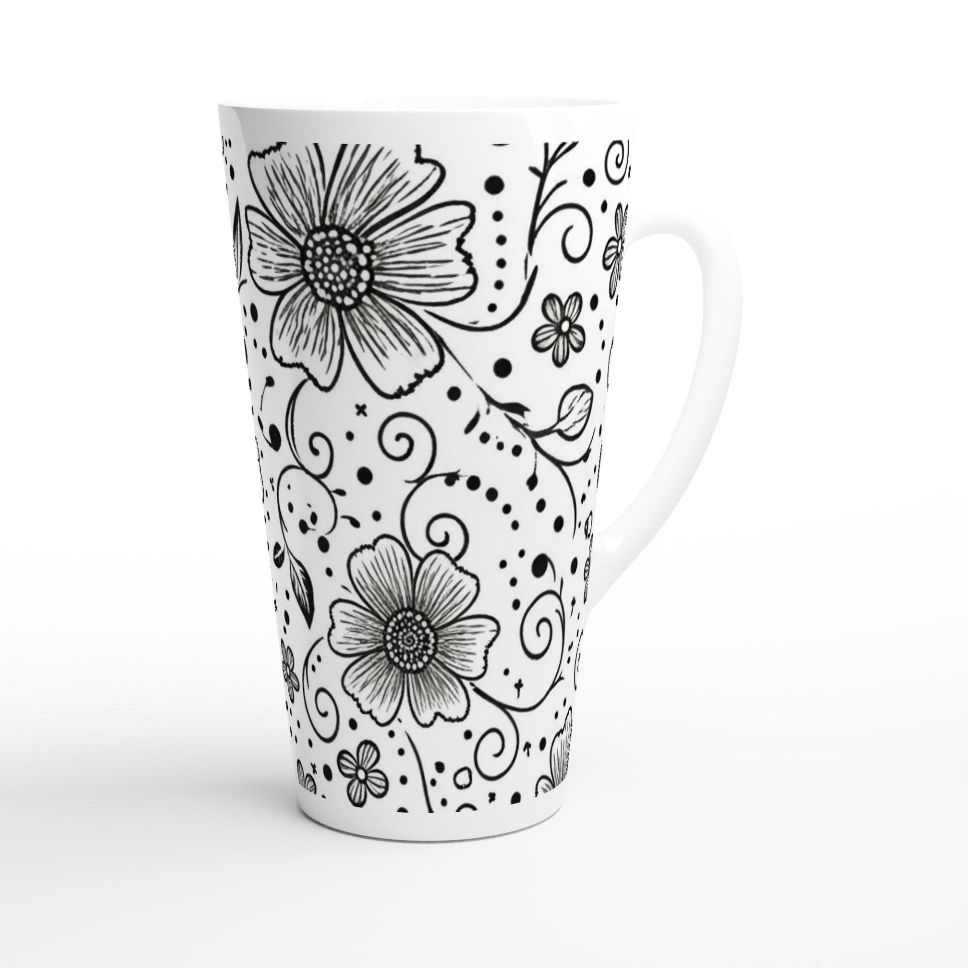 Latte 17oz Ceramic Mug - Coffee or Tea Cup, Extra Tall
