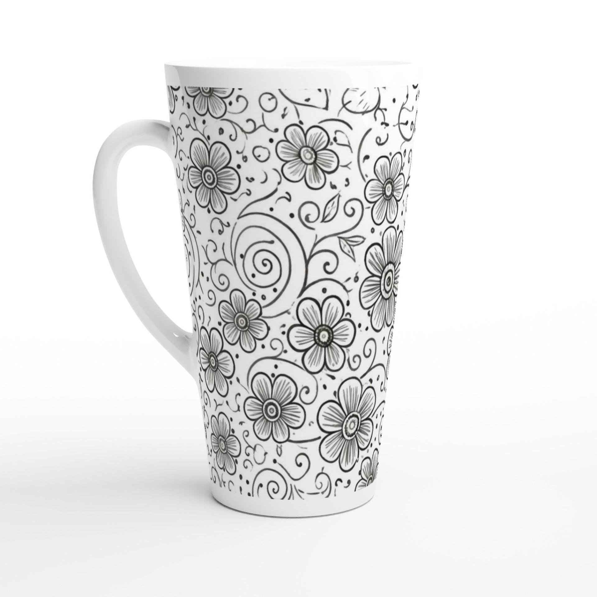 Latte 17oz Ceramic Mug - Coffee or Tea Cup, Extra Tall