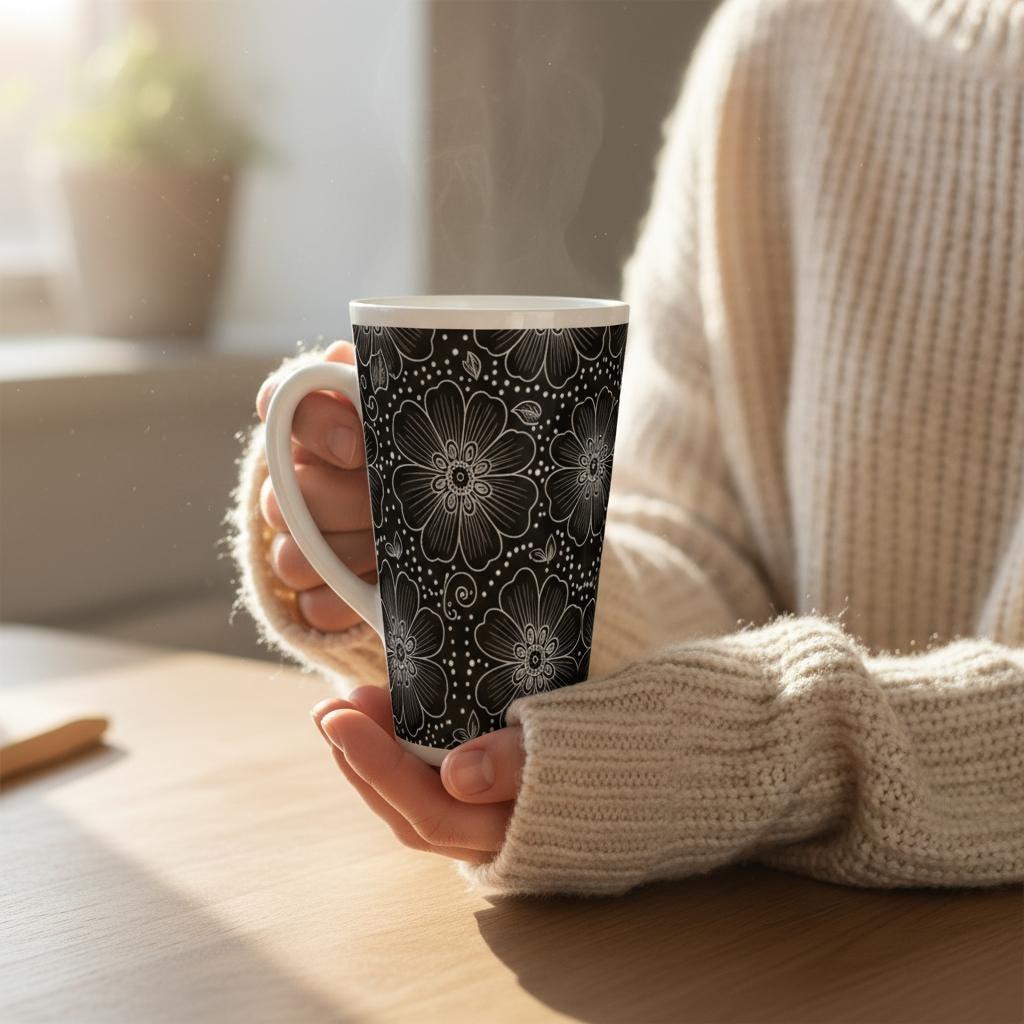 Latte 17oz Ceramic Mug - Coffee or Tea Cup, Extra Tall