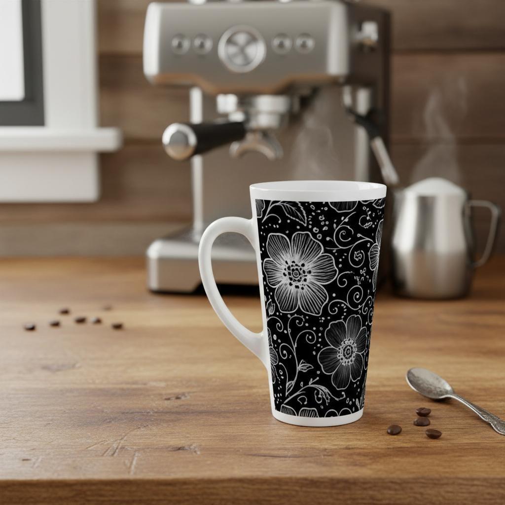 Latte 17oz Ceramic Mug - Coffee or Tea Cup, Extra Tall