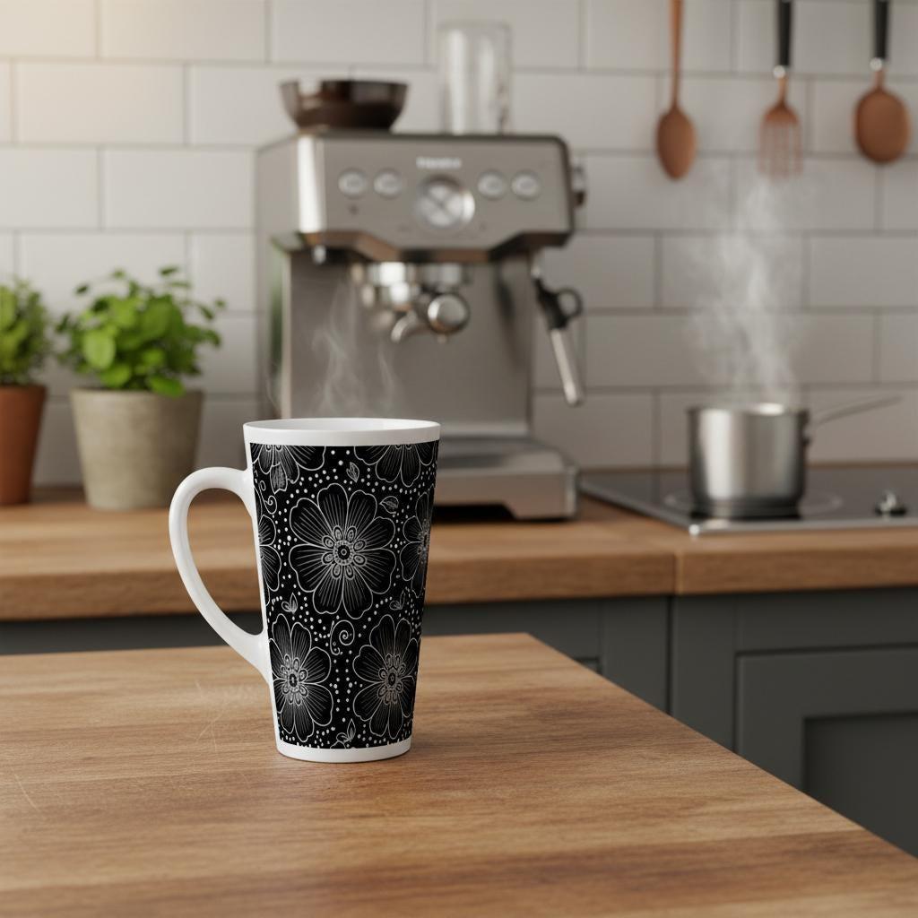 Latte 17oz Ceramic Mug - Coffee or Tea Cup, Extra Tall