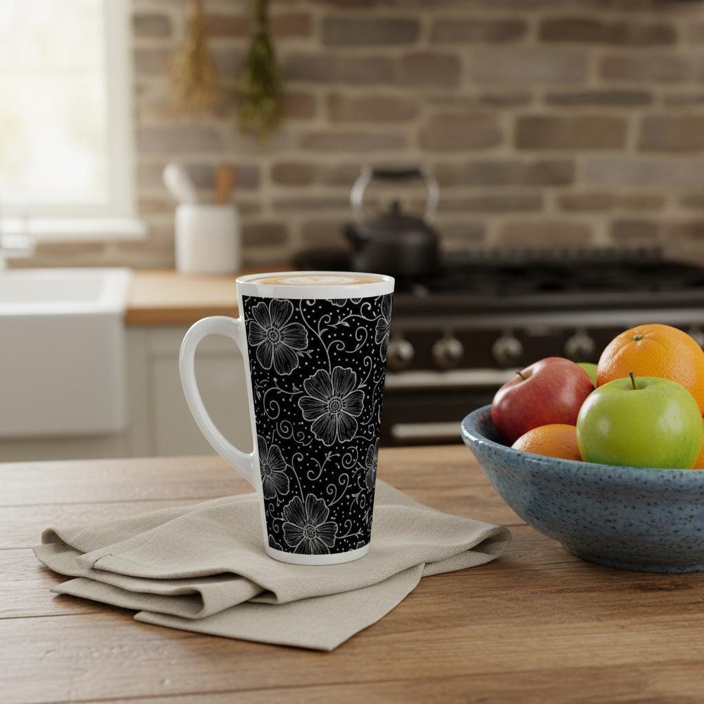 Latte 17oz Ceramic Mug - Coffee or Tea Cup, Extra Tall