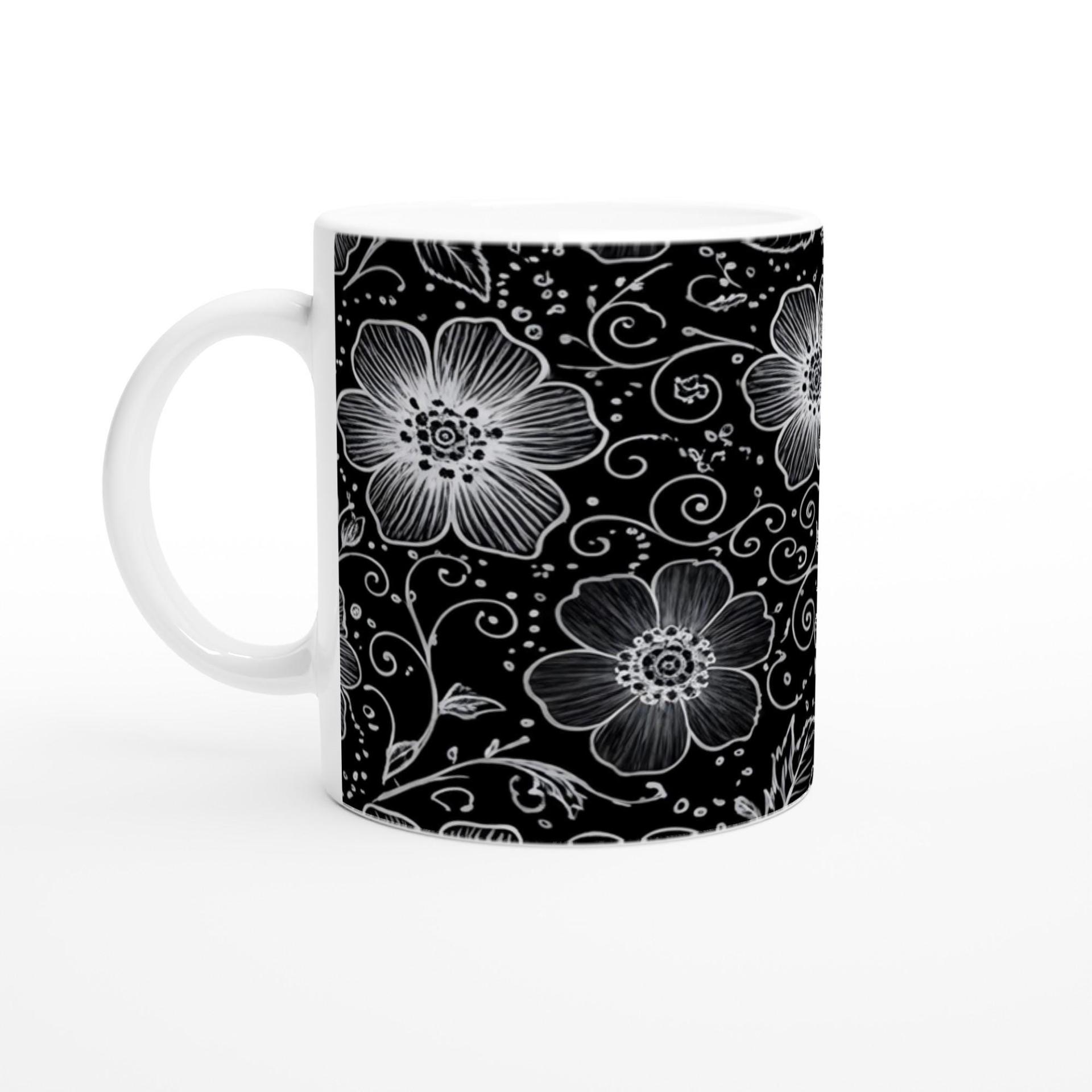 Floral Cups -  Large and Small Ceramic Mugs