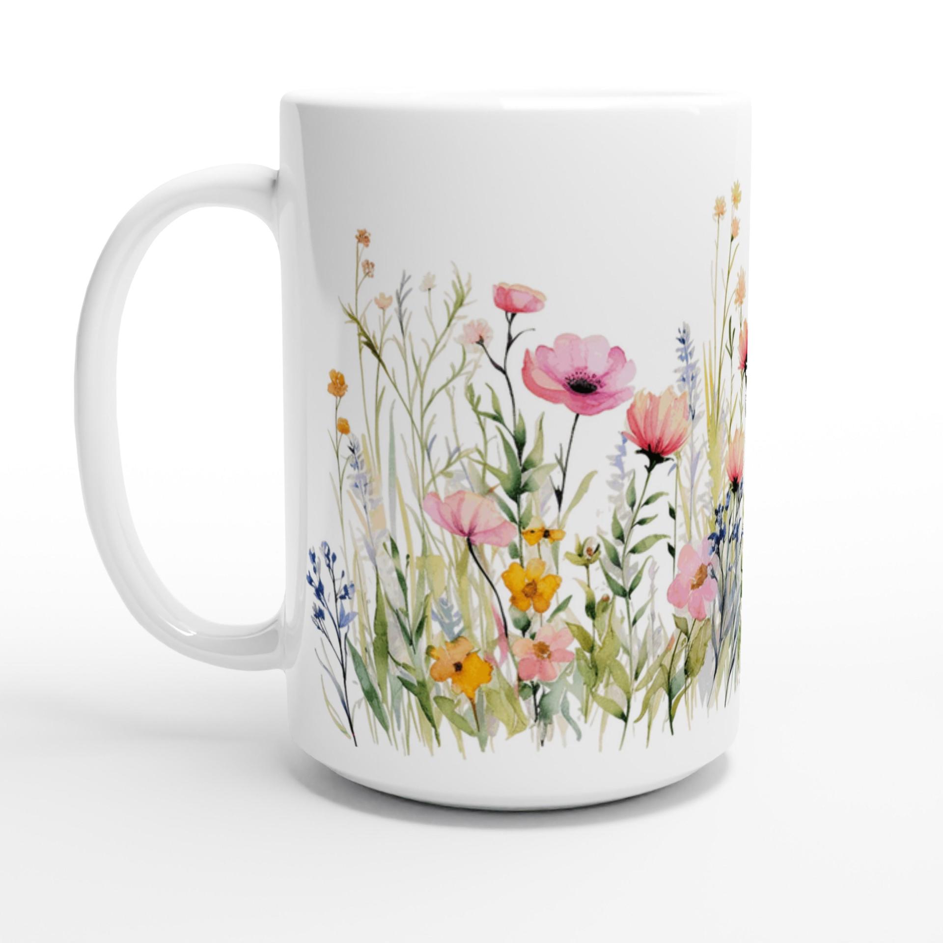 Floral Cups -  Large and Small Ceramic Mugs