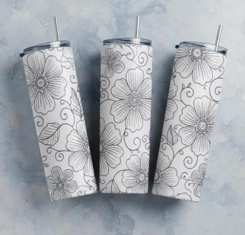 Skinny Tumbler, 20 oz Stainless Steel Insulated Travel Mug