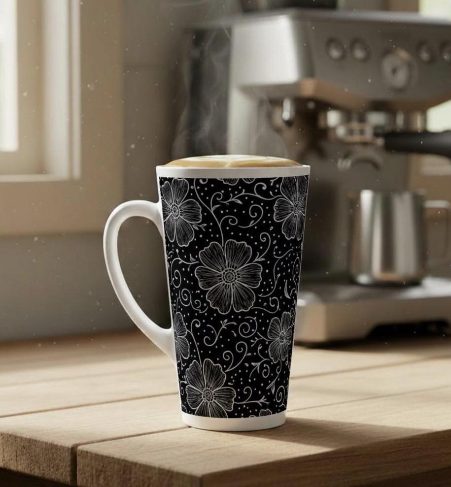 Latte 17oz Ceramic Mug - Coffee or Tea Cup, Extra Tall