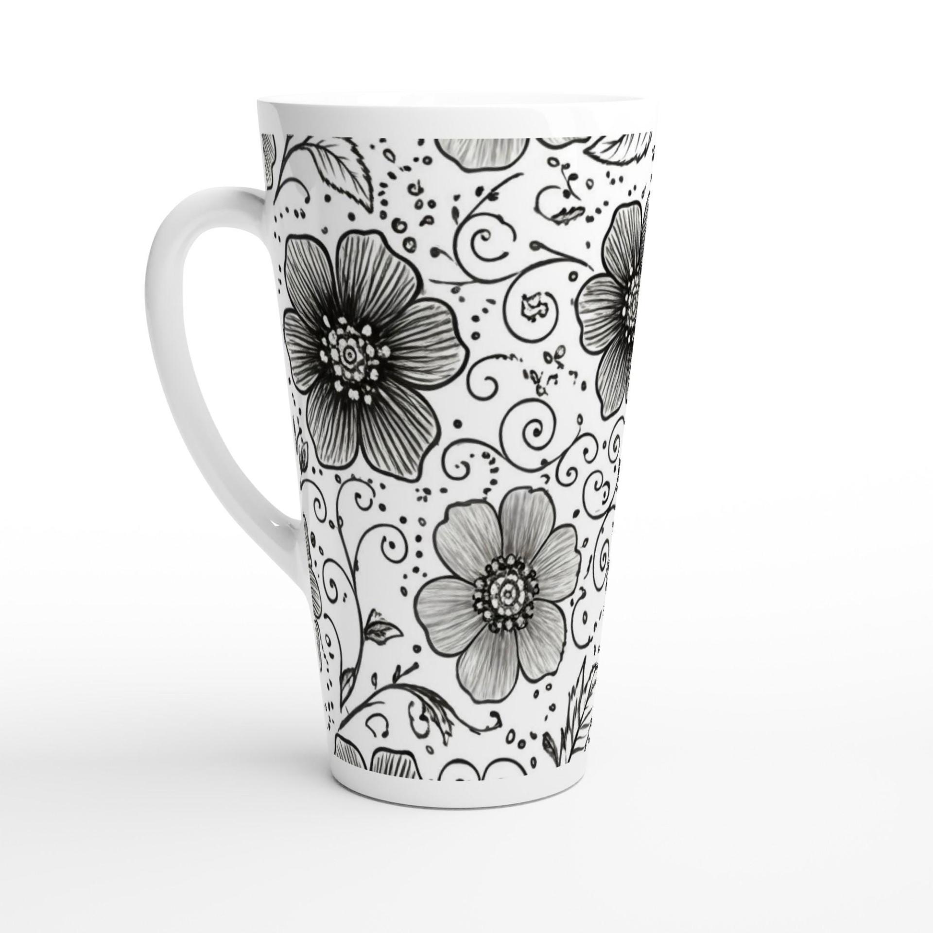 Latte 17oz Ceramic Mug - Coffee or Tea Cup, Extra Tall