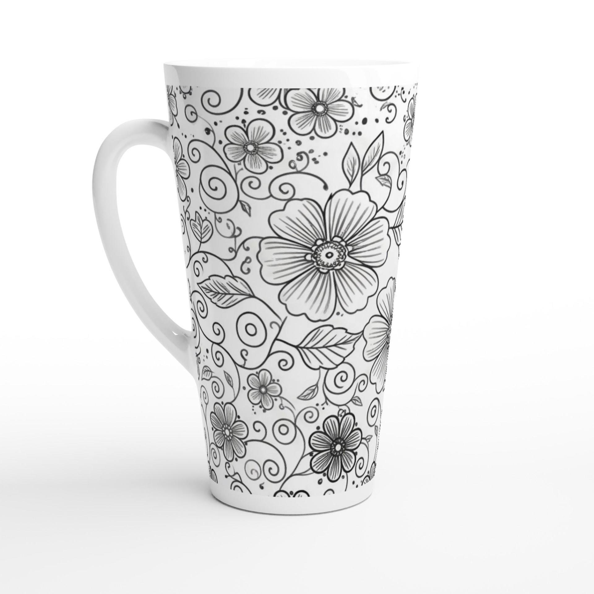 Latte 17oz Ceramic Mug - Coffee or Tea Cup, Extra Tall