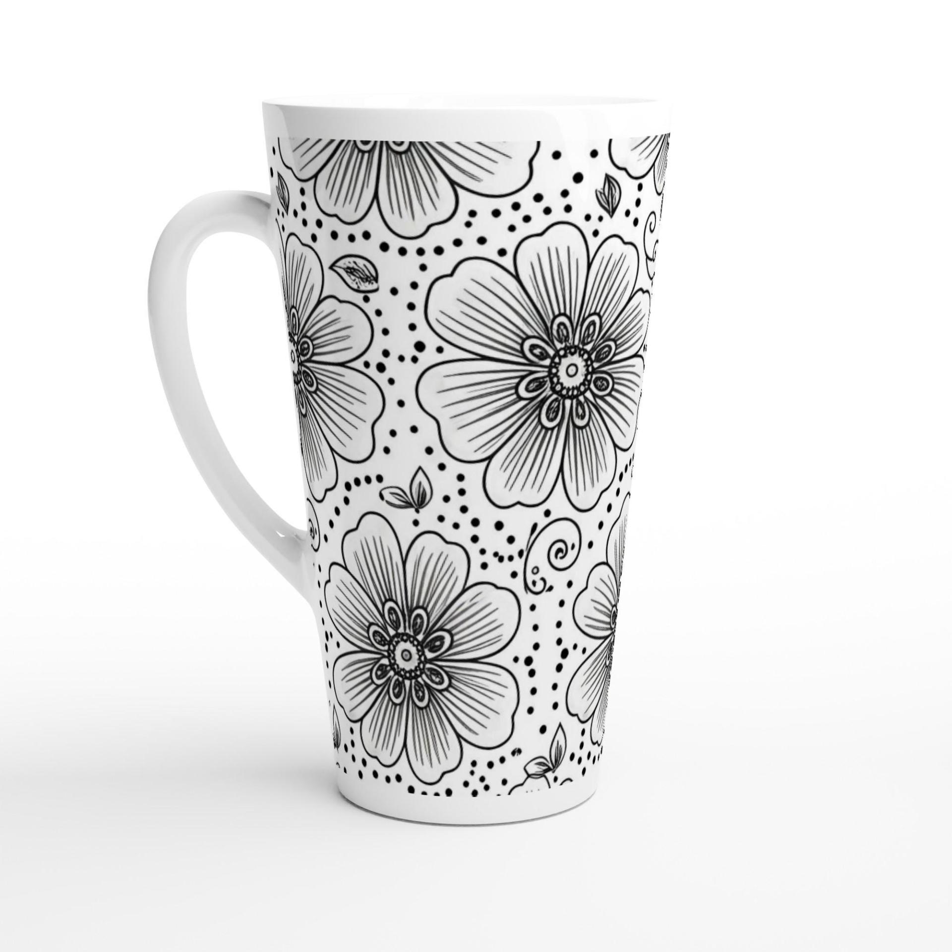 Latte 17oz Ceramic Mug - Coffee or Tea Cup, Extra Tall