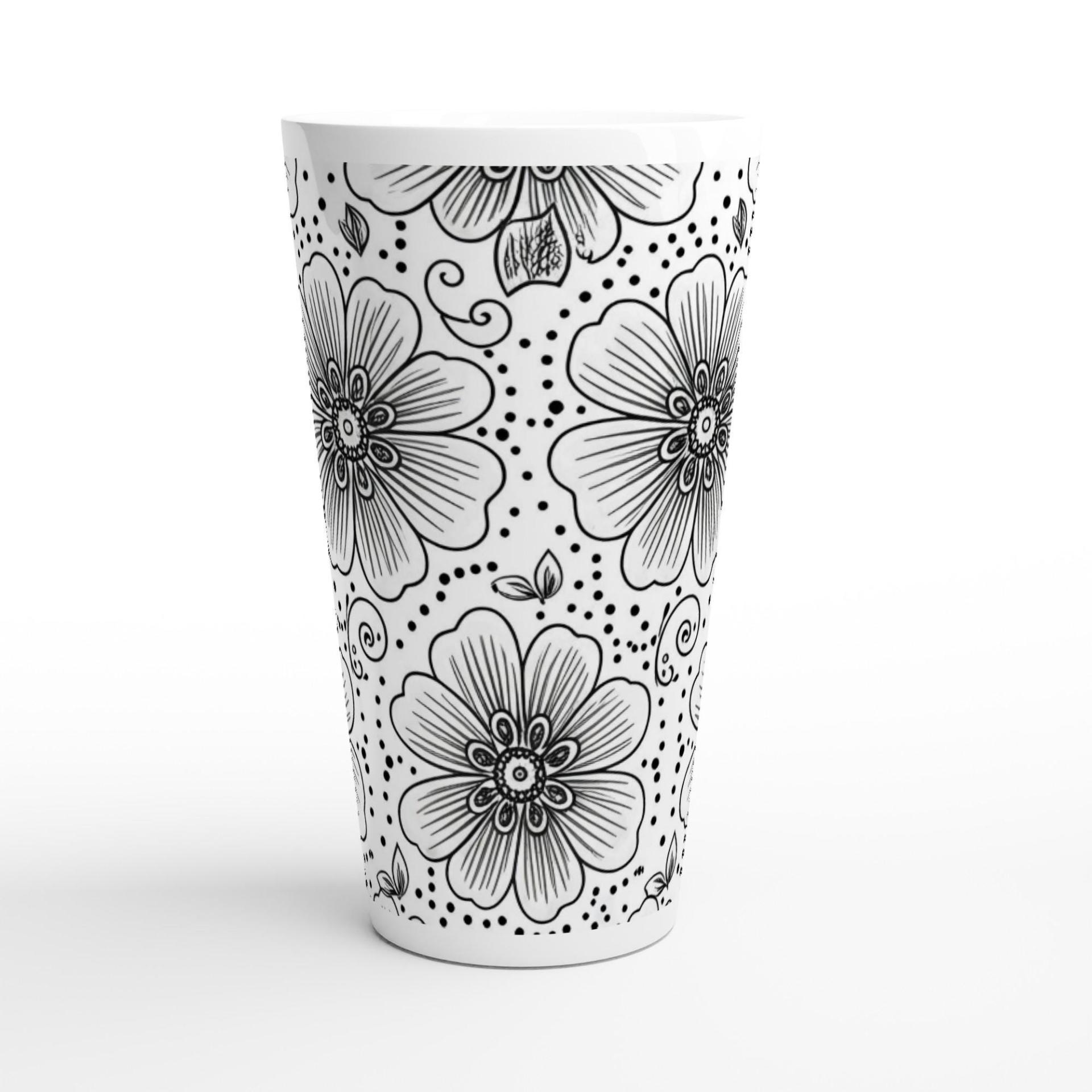 Latte 17oz Ceramic Mug - Coffee or Tea Cup, Extra Tall