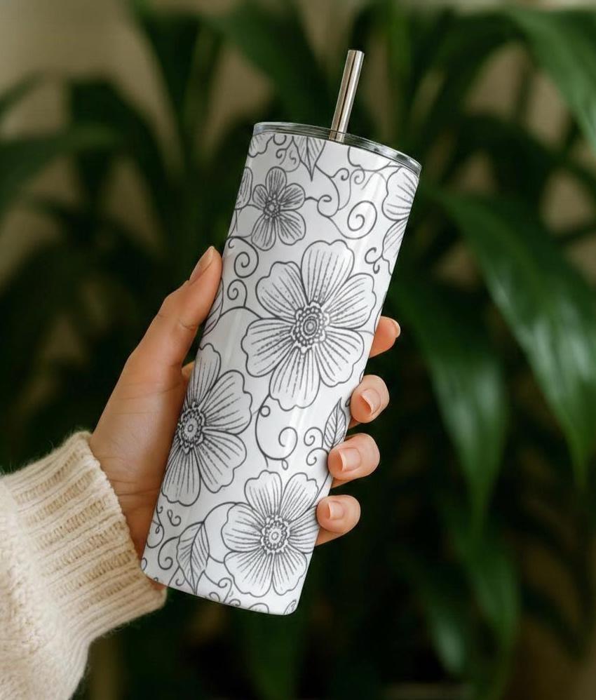 Skinny Tumbler, 20 oz Stainless Steel Insulated Travel Mug