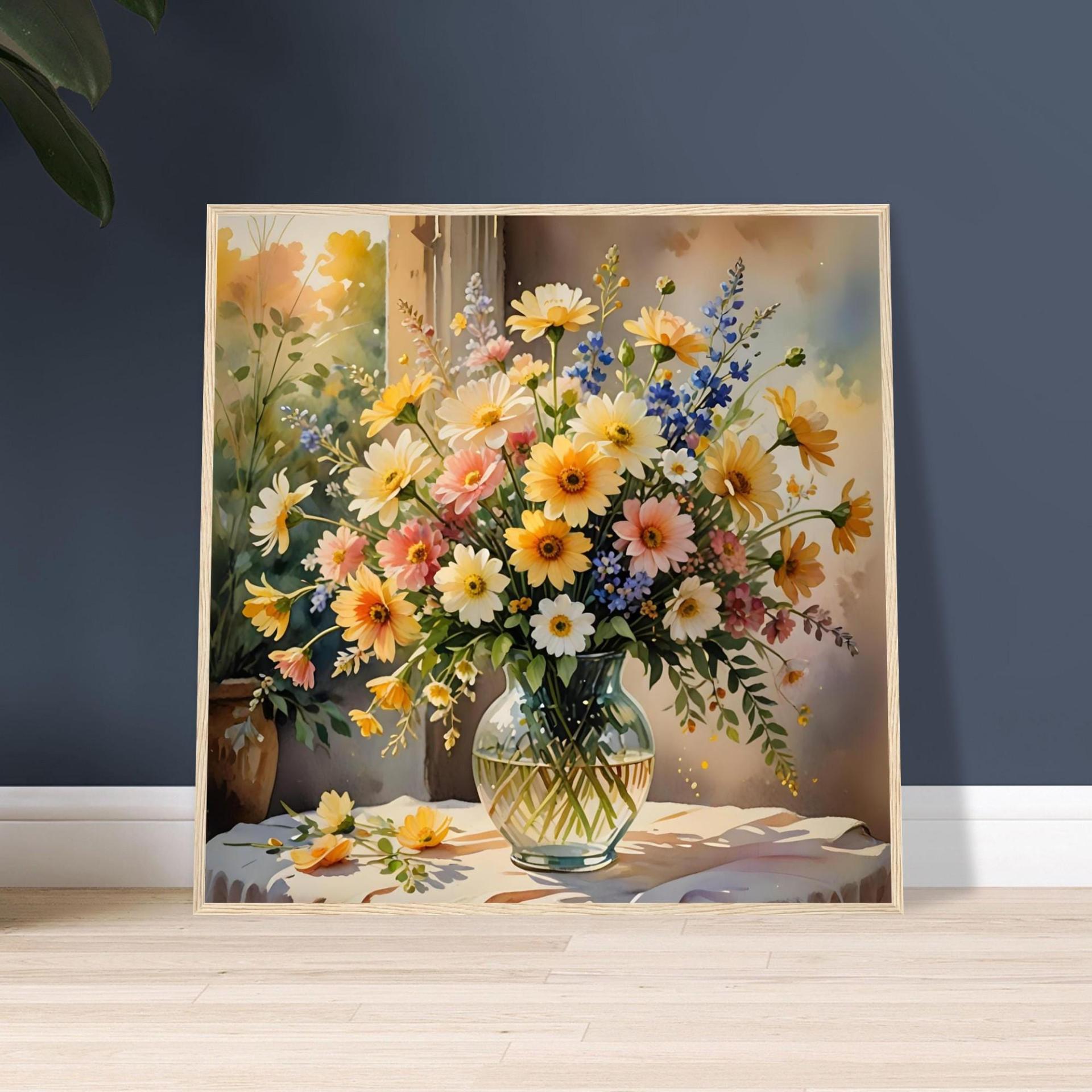 Floral Print - Framed or Unframed - Original Art - Print on Paper