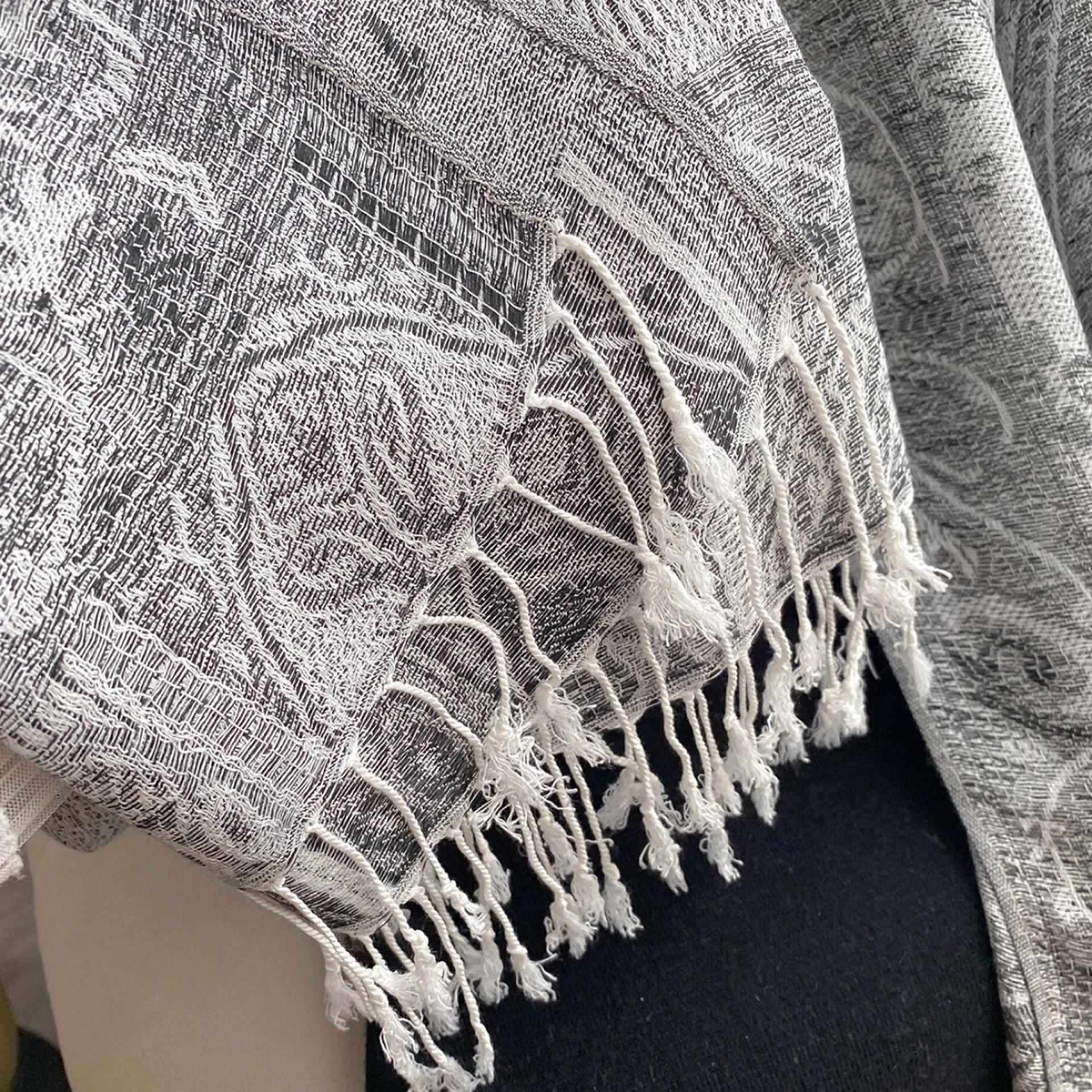 Reversible Soft Pashmina Shawl & Scarf for Women, Jacquard Brocade, Shawl, Sarong or Head Wraps