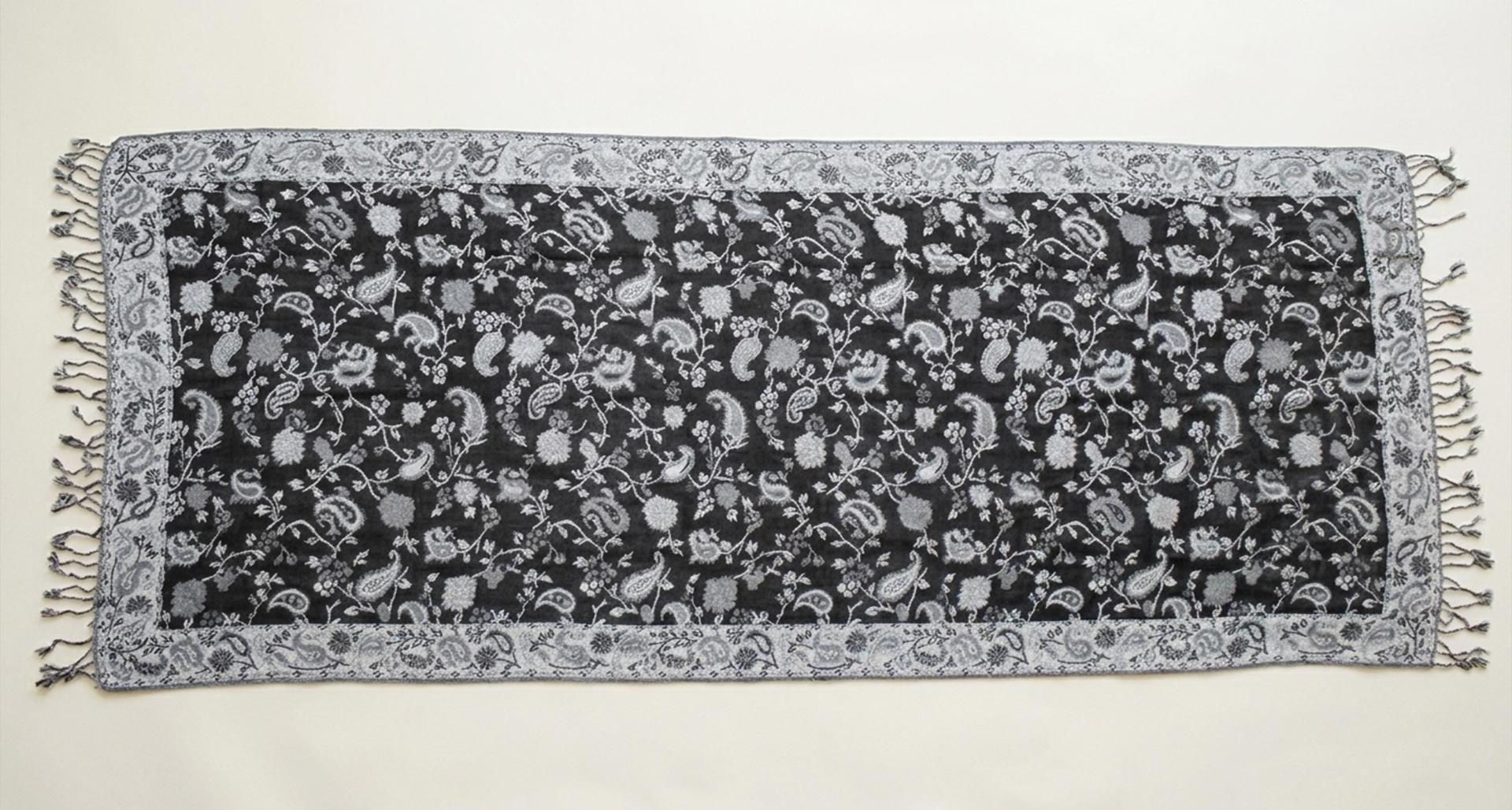 Soft Pashmina Shawl & Scarf for Women, Jacquard Brocade, Blanket Scarf, Head Wraps