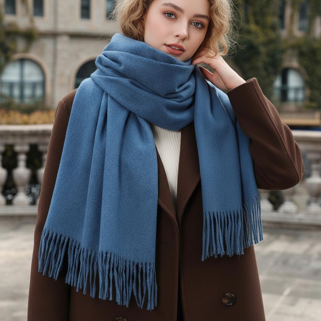 20 Colors - Blanket Scarf and Shawl - Super Soft Wool Blend Wrap