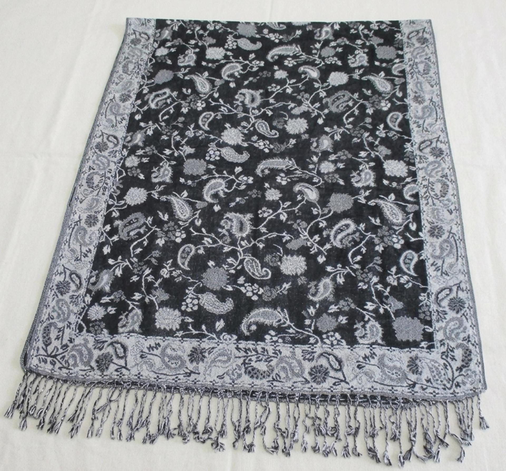 Soft Pashmina Shawl & Scarf for Women, Jacquard Brocade, Blanket Scarf, Head Wraps